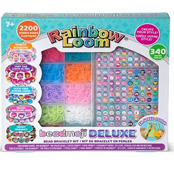 Rainbow Loom Beadmoji Deluxe DIY Rubber Band & Bead Bracelet Kit