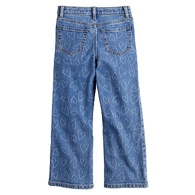 Girls 4-12 Jumping Beans® High Rise Wide Leg Jeans