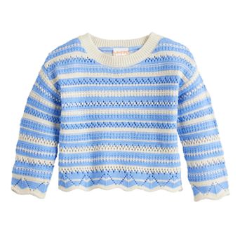 Girl 4-12 Jumping Beans® Pointelle Crew Sweater