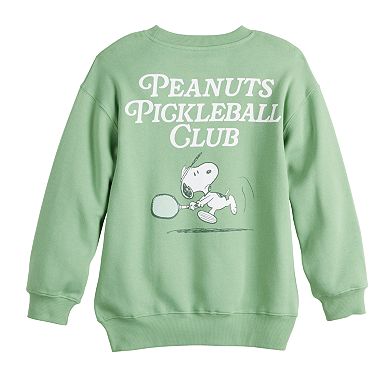 Girls 7-16 Peanuts Snoopy Pickleball Club Fleece Sweatshirt