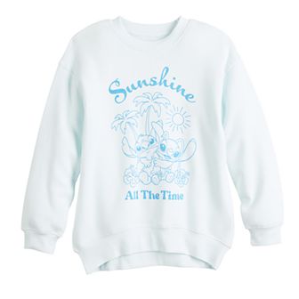 Disney's Lilo & Stitch Sunshine All The Time Girls 7-16 Fleece Sweatshirt
