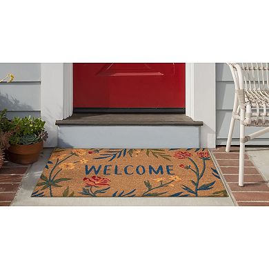 Liora Manne Natura Floral Welcome Outdoor Mat
