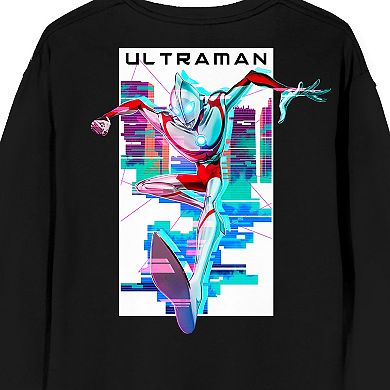 Men's Ultraman Rising Neon Glitch Graphic Tee