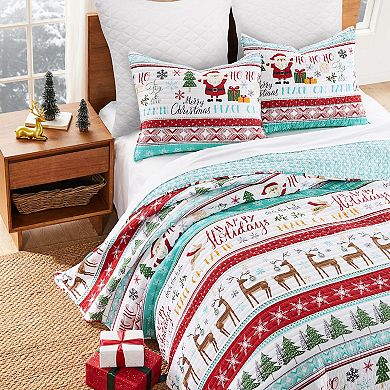 Levtex Home Ho Ho Holidays Quilt Set