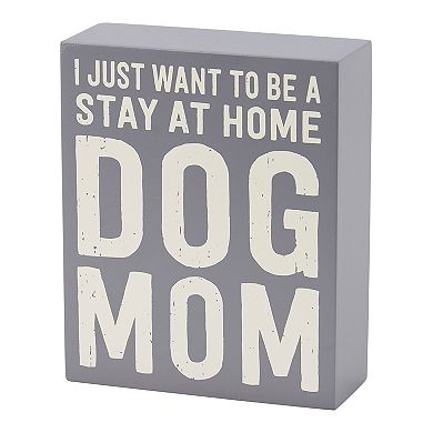 By Kathy Dog Mom Box Sign Candle Set