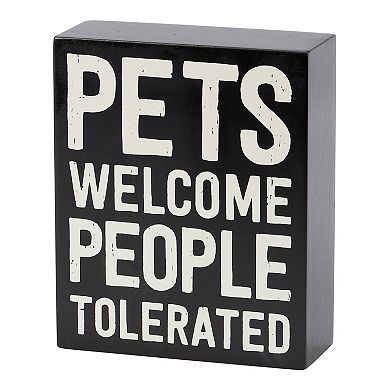 By Kathy 2-pc. My Pet Box Sign & Candle Set