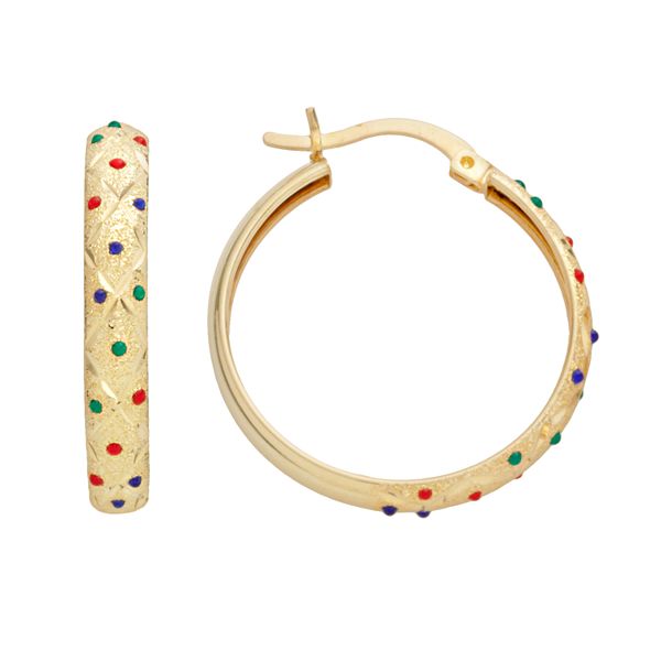 Kohls hot sale gold hoops