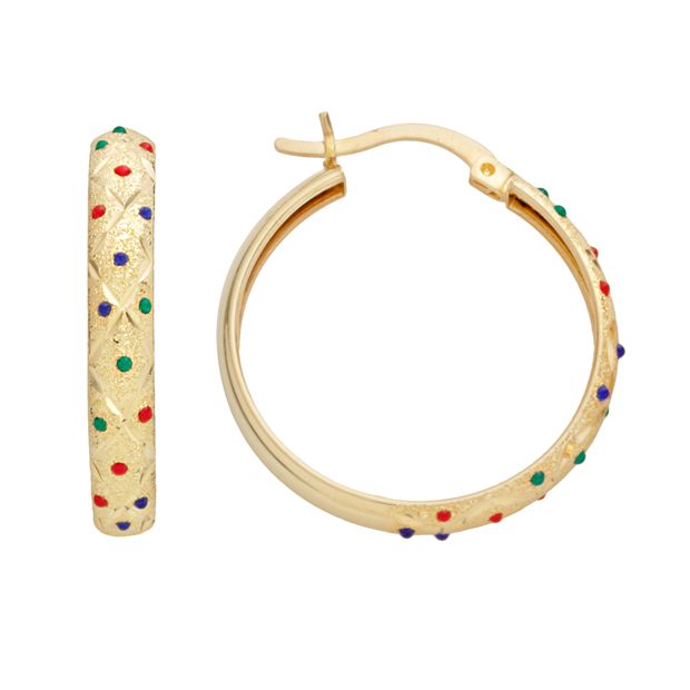 Kohls store gold hoops