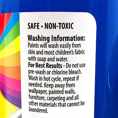 Cra-Z-Art Washable Tempera Non-Toxic Paints 10-Bottle Classroom Bulk Pack