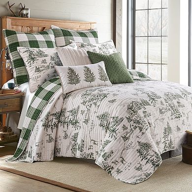 Levtex Home Winter Sleigh Ride Red Quilt Set or Shams