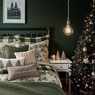 Levtex Home Winter Sleigh Ride Red Quilt Set or Shams