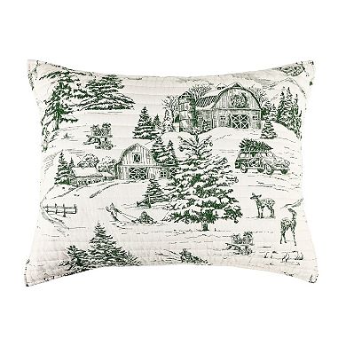Levtex Home Winter Sleigh Ride Red Quilt Set or Shams