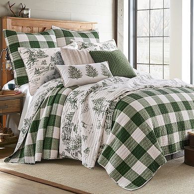 Levtex Home Winter Sleigh Ride Red Quilt Set or Shams