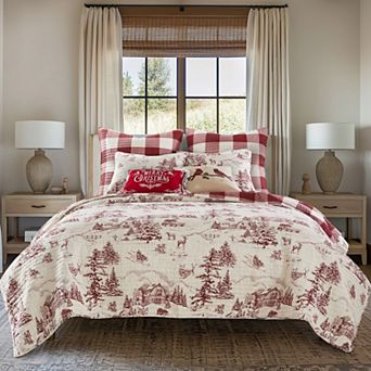 Levtex Home Winter Sleigh Ride Quilt Set or Shams