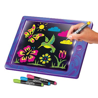 Cra-Z-Art Super Light-Up Design Board 10-Piece Kids Art Kit