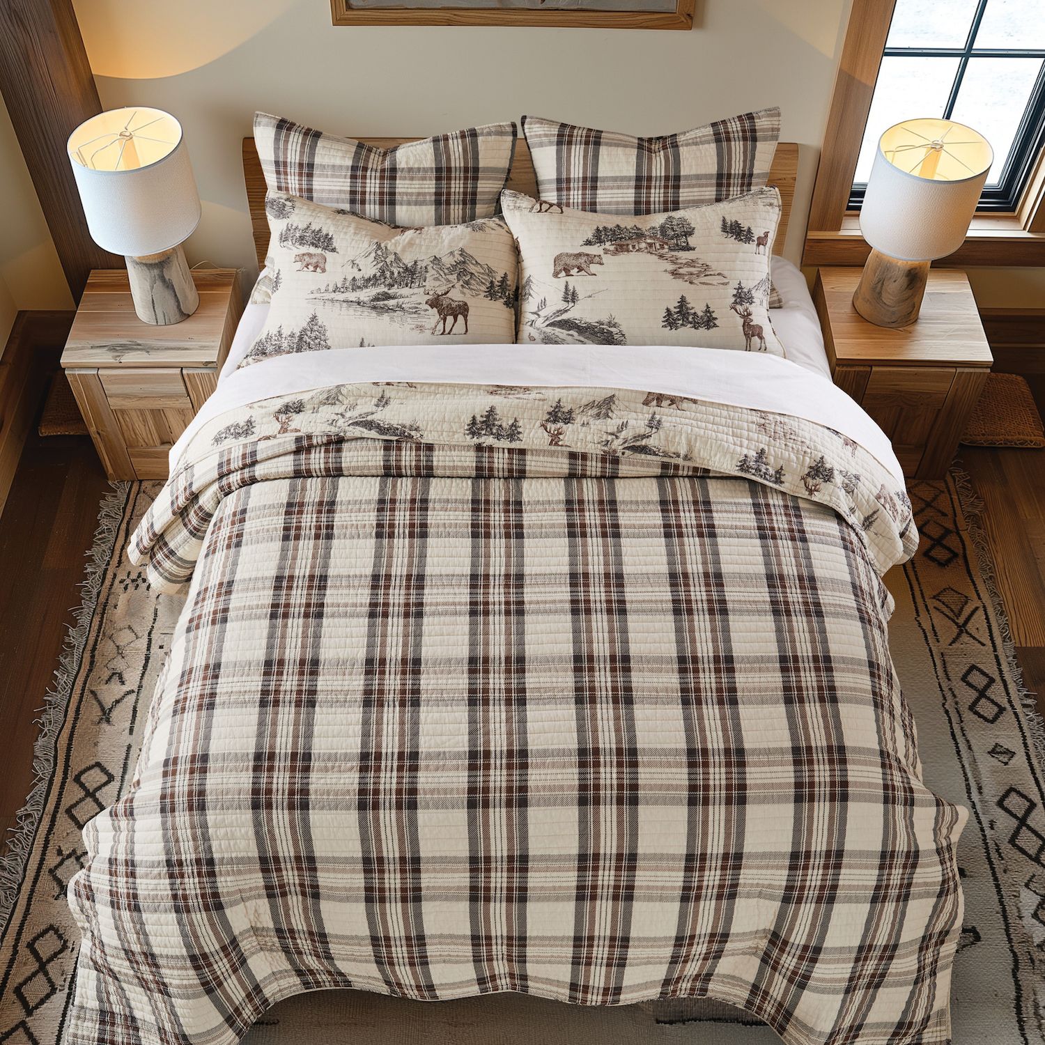 Levtex Home Lodge Toile Quilt - Thumbnail 3