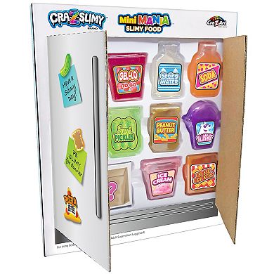 Cra-Z-Art Cra-Z-Slimy: Mini Mania Slimy Food Grocery Set #1 - 10 Non-Toxic Scented Multicolor Toy Slimes