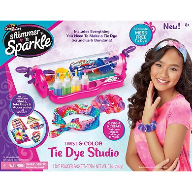 Cra-Z-Art Shimmer 'N Sparkle: Twist & Color Tie Dye Studio DIY Kit