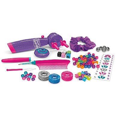 Cra-Z-Art Shimmer ‘n Sparkle: Braid Bead & Twist Deluxe Kids Hair Designer - 3-In-1 Braiding, Wrapping, and Beading Hair Tool