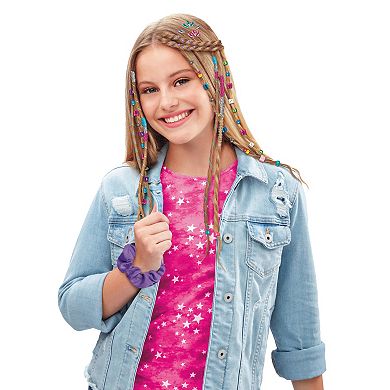 Cra-Z-Art Shimmer ‘n Sparkle: Braid Bead & Twist Deluxe Kids Hair Designer - 3-In-1 Braiding, Wrapping, and Beading Hair Tool