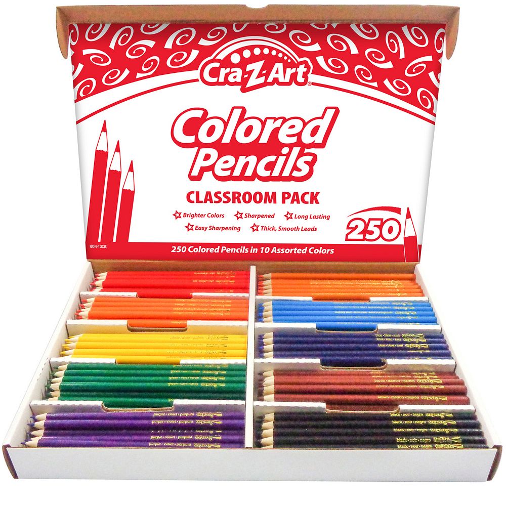 Cra-Z-Art Classroom Pack: Colored Pencils - 250 Pieces