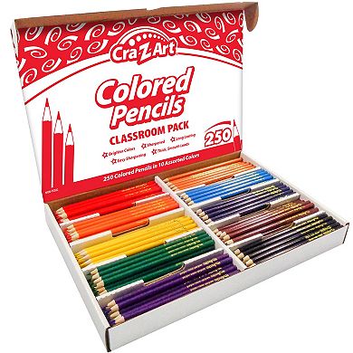 Cra-Z-Art Classroom Pack: Colored Pencils - 250 Pieces