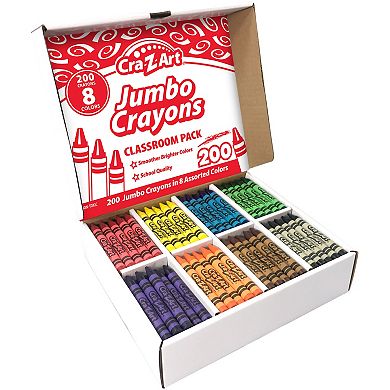 Cra-Z-Art Classroom Pack: Jumbo Crayons - 200 Pieces