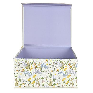 Celebrate Together Small Bunny Toss Hinged Paper Storage Box