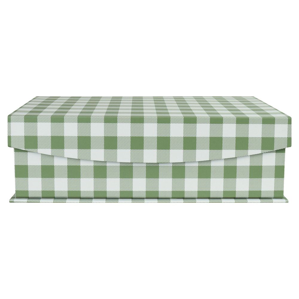 Celebrate Together Small Gingham Hinged Paper Storage Box