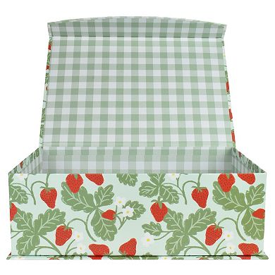 Celebrate Together Medium Strawberry Hinged Paper Storage Box