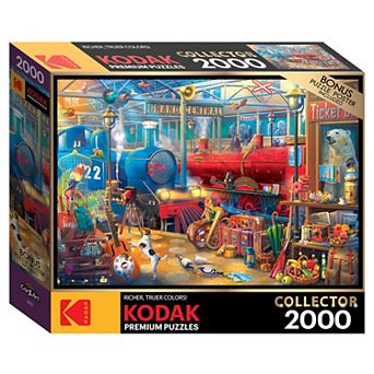 Cra-Z-Art RoseArt Kodak Collector Train Station 2000 pc Puzzle