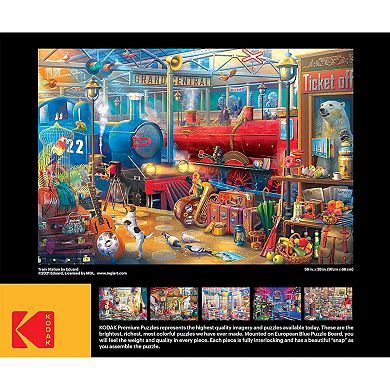 Cra-Z-Art RoseArt Kodak Collector Train Station 2000 Piece Puzzle
