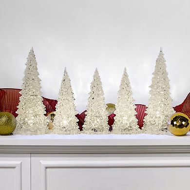 LumaBase 5-Piece Battery Operated Crystal Trees