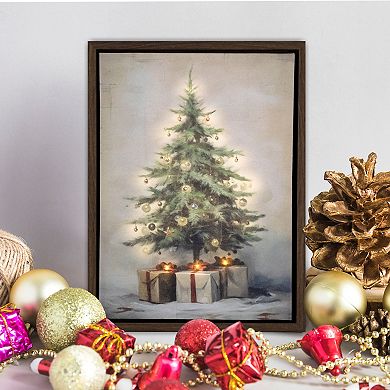 LumaBase Battery Operated Old Time Christmas Lighted Wall Art