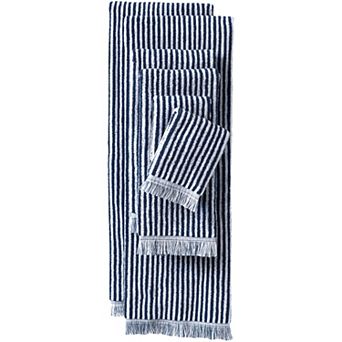 Lands' End 6 pc Yarn Dyed Stripe Towel Set