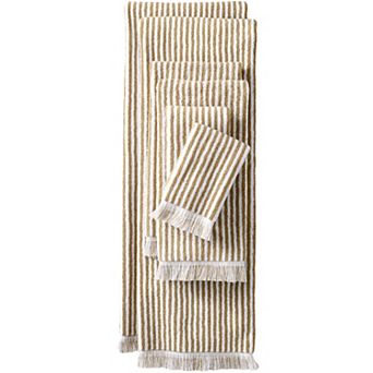 Lands' End 6 pc Yarn Dyed Stripe Towel Set