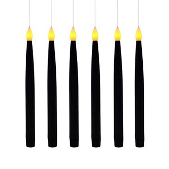 LumaBase Luminarias Battery Operated 6 pk Hanging Taper Candles