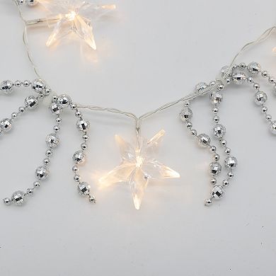 LumaBase Battery Operated String Lights with Lighted Stars