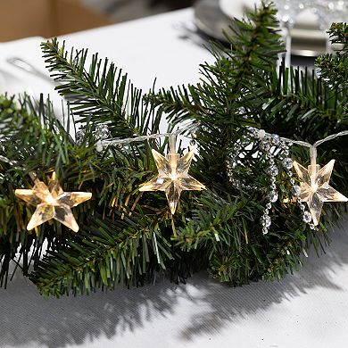 LumaBase Battery Operated String Lights with Lighted Stars