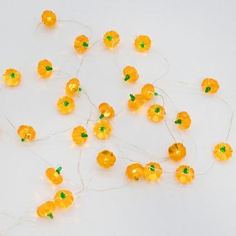 LumaBase Battery Operated Pumpkin Motif String Lights