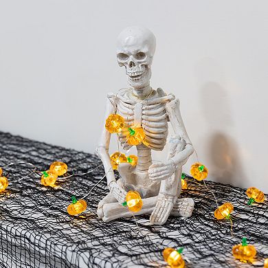 LumaBase Battery Operated Pumpkin Motif String Lights