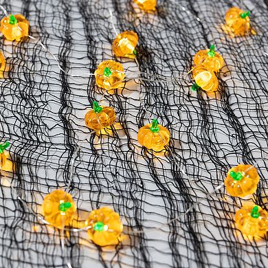 LumaBase Battery Operated Pumpkin Motif String Lights