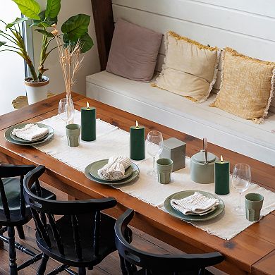 LumaBase Luminarias Battery Operated 3-Pk. 3D Wick Pillar Candles