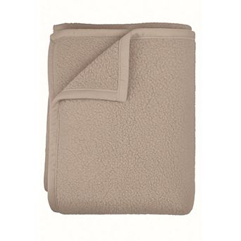 Heat Holders Super Plush Sherpa Solid Bedding Blanket