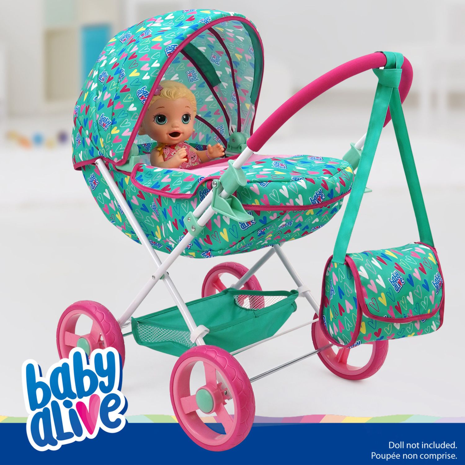 Baby Alive Deluxe Puppen-Autositz – Verwandelt Sich In Loungesitz, Für Puppen Bis 46 Cm