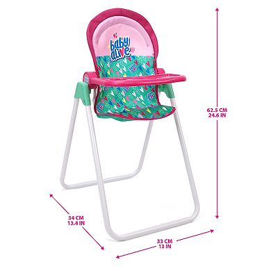 509 Crew - Melange Flora Foodie Doll Highchair Set, Ages 3