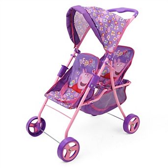 509 Crew Peppa Pig Twin Doll Stroller