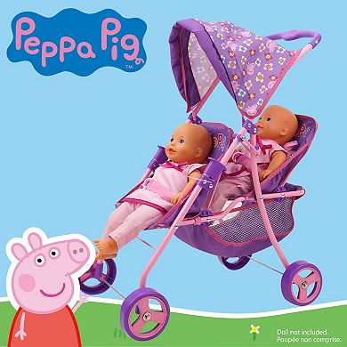 509 Crew Peppa Pig Twin Doll Stroller