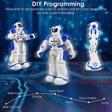Kid's, Intelligent Remote Control Robot Gesture Sensing Smart Programmable Walking Toy