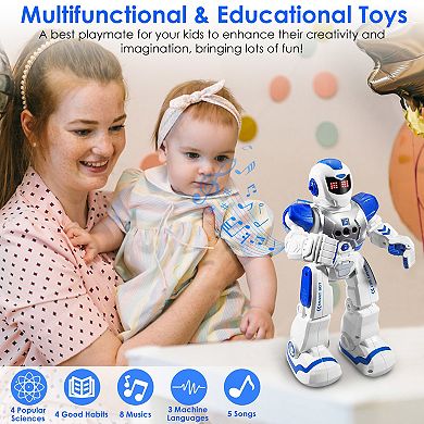Kid's, Intelligent Remote Control Robot Gesture Sensing Smart Programmable Walking Toy